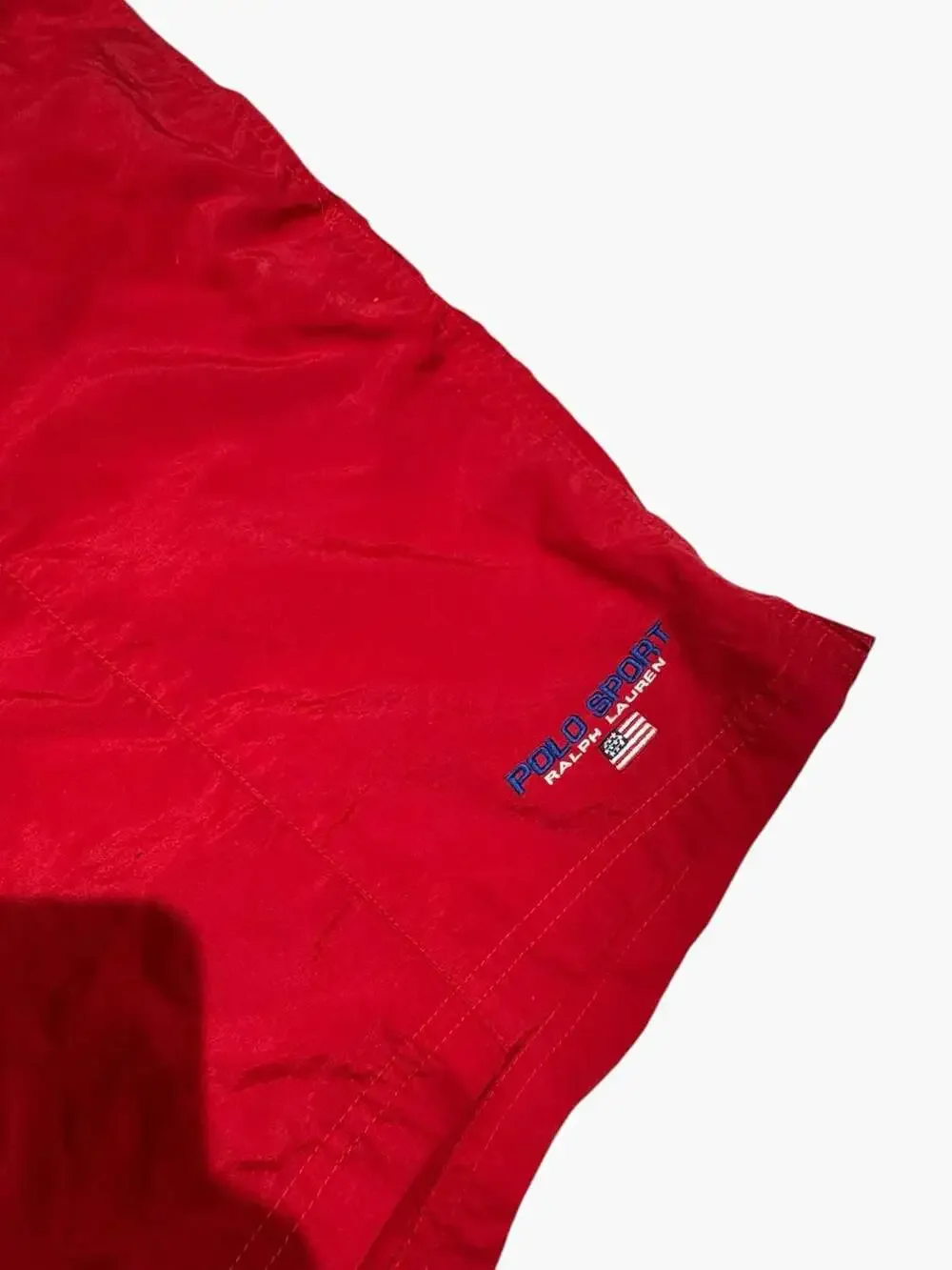 Polo Sport Ralph Lauren Red Nylon Lined Swim Trunks Shorts